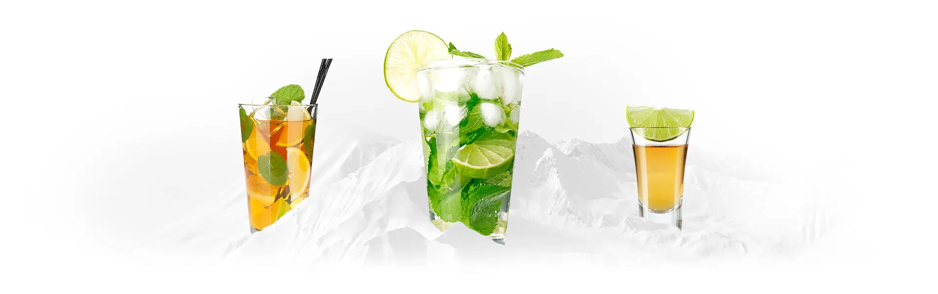 Recipes Background for the Polar Ice Vodka homepage and Recipes Page.